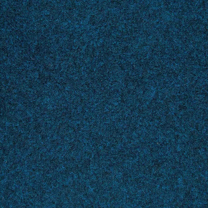 Bricoflor Teppichfliese - Breite: 50 cm, Nadelfilz, Polypropylen, blau - Nahaufnahme eines dichten, blauen Teppichs mit feiner Textur, ideal für gemütliche Innenräume und zur Schalldämmung.