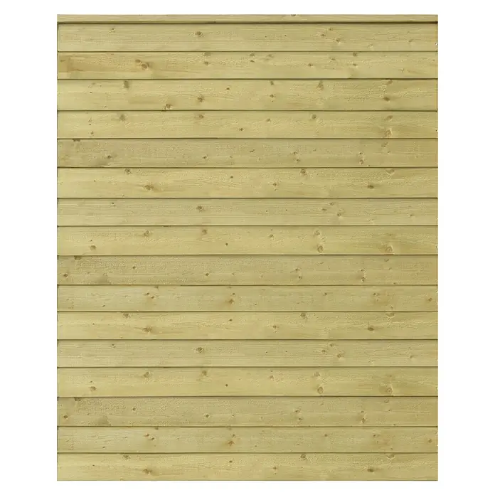 Sichtschutzelement Klink - L x B x H: 203 x 174 x 2,7 cm, Holz, Natur - Holzpaneele mit horizontaler Ausrichtung und natürlicher Holzmaserung für den Innen- und Außenbereich.