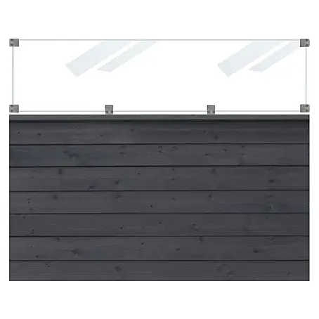 Plus  Sichtschutzelement Klink inkl. Glas
