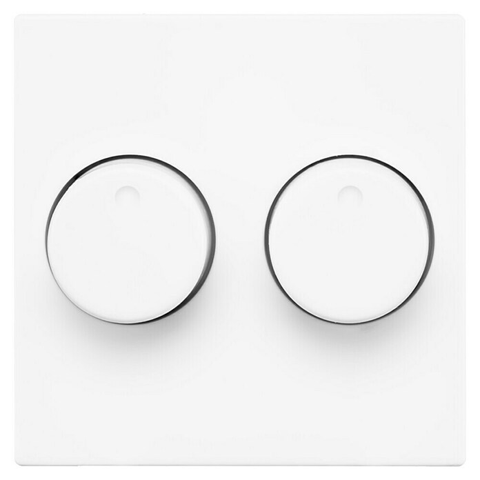 Ion Dimmer afdekplaat 2-voudig (Alpin wit) | BAUHAUS