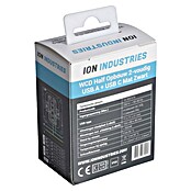 Ion Inbouwstopcontact 2-voudig + USB A en C (Zwart) | BAUHAUS