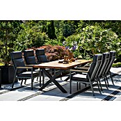 Sunfun Maja Vrtni pozicijski stol Deluxe  (Nastavljivo naslonjalo, Antracitne barve, Š x G x V: 60 x 78 x 105 cm) | 8350 - Stühle Textilen | ICAB - Sommermöbel Stühle | ICA - Sommermöbel | IC - Freizeit im Garten | I - Stadtgarten | BAUHAUS