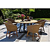 Sunfun Garten-Tischplatte (Durchmesser: 150 cm, Teak, Natur) | BAUHAUS