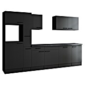 Respekta Olivia Küchenleerblock (Breite: 310 cm, Grau, Ohne Elektrogeräte, Schwarze Griffe) | BAUHAUS