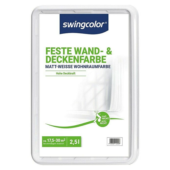 swingcolor Feste Farbe (Weiß, 2,5 l, Matt)