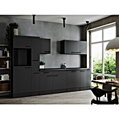 Respekta Olivia Küchenleerblock (Breite: 310 cm, Grau, Ohne Elektrogeräte, Schwarze Griffe) | BAUHAUS
