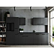 Respekta Olivia Küchenleerblock (Breite: 310 cm, Grau, Ohne Elektrogeräte, Schwarze Griffe) | BAUHAUS
