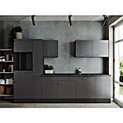 Respekta Olivia Küchenleerblock (Breite: 310 cm, Grau, Ohne Elektrogeräte, Silberne Griffe) | BAUHAUS