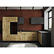 Respekta Olivia Winkelküche (Breite: 340 cm, Artisan Eiche Nachbildung/Grau, Ohne Elektrogeräte) | BAUHAUS