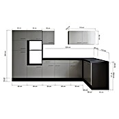 Respekta Olivia Winkelküche (Breite: 340 cm, Artisan Eiche Nachbildung, Ohne Elektrogeräte) | BAUHAUS