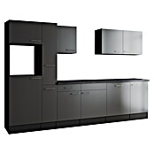 Respekta Olivia Küchenleerblock (Breite: 310 cm, Grau, Ohne Elektrogeräte, Silberne Griffe) | BAUHAUS