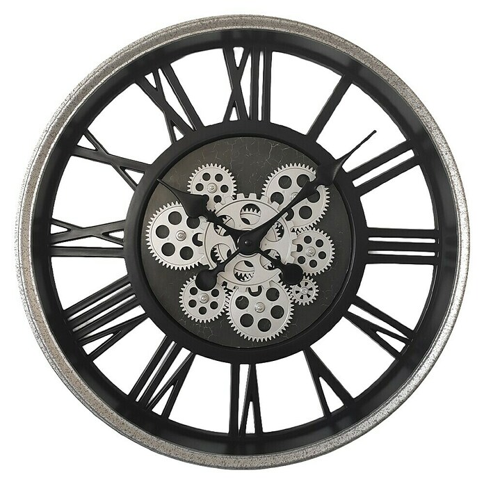 Globo Wanduhr Albine (Schwarz, Durchmesser: 50,8 cm) | BAUHAUS