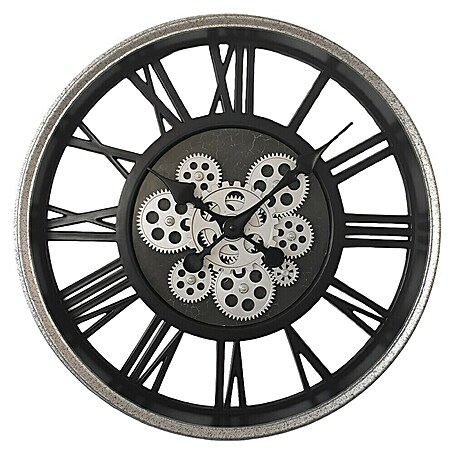 Globo Wanduhr Albine (Schwarz, Durchmesser: 50,8 cm)