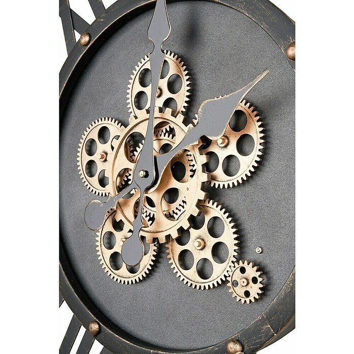 Globo Wanduhr rund George (Schwarz, Durchmesser: 70 cm) | BAUHAUS