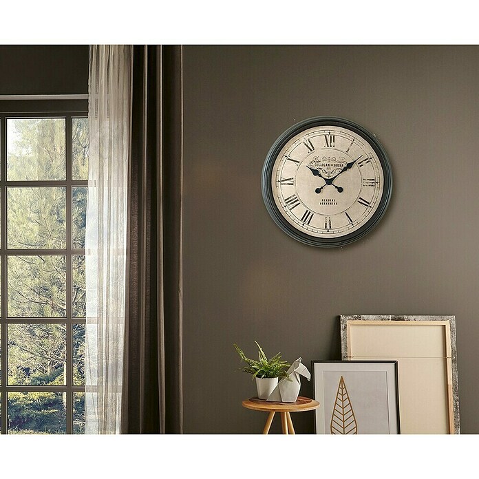 Globo Wanduhr Adele (Schwarz, Durchmesser: 58 cm) | BAUHAUS