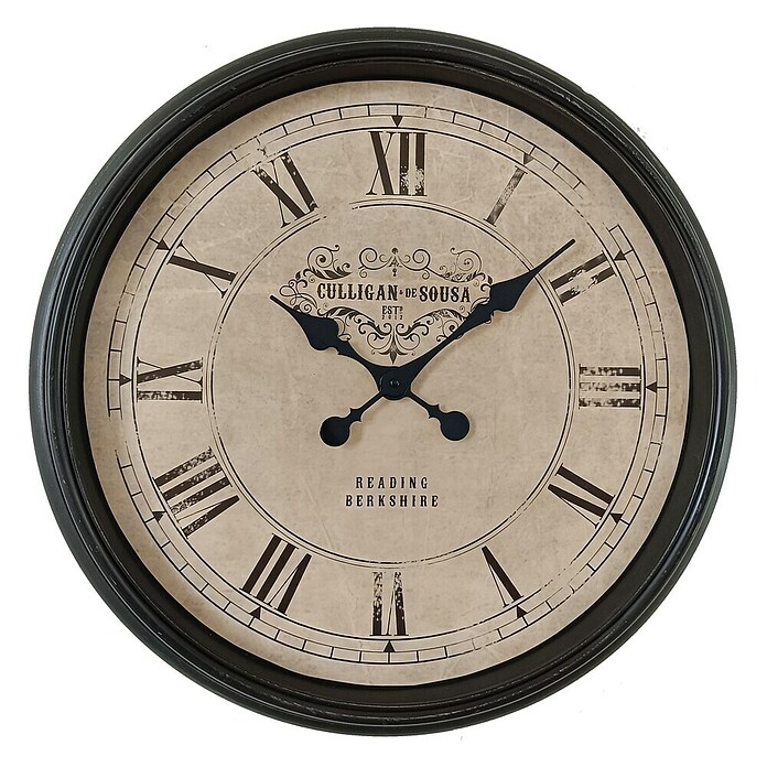 Globo Wanduhr Adele (Schwarz, Durchmesser: 58 cm) | BAUHAUS