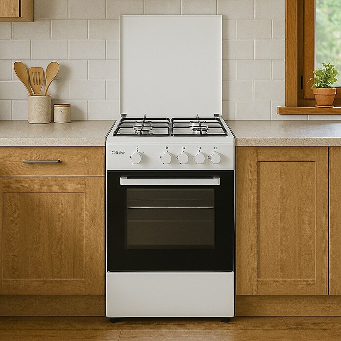 Corberó Cocina de gas CCSF45020BW (Zonas de cocción: 4 ud., Blanco) | BAUHAUS