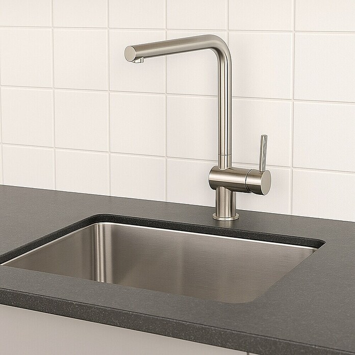 Universal de Grifería Grifo de cocina extraible Carrion (Cromo, Brillante) | BAUHAUS