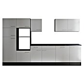 Respekta Olivia Küchenleerblock (Breite: 340 cm, Weiß, Ohne Elektrogeräte, Silberne Griffe) | BAUHAUS