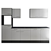 Respekta Olivia Küchenleerblock (Breite: 280 cm, Weiß, Ohne Elektrogeräte, Silberne Griffe) | BAUHAUS