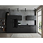Respekta Olivia Küchenleerblock (Breite: 340 cm, Grau, Ohne Elektrogeräte, Schwarze Griffe) | BAUHAUS