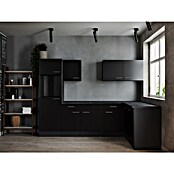 Respekta Olivia Winkelküche (Breite: 280 cm, Schwarz, Ohne Elektrogeräte) | BAUHAUS