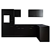 Respekta Olivia Winkelküche (Breite: 310 cm, Schwarz, Ohne Elektrogeräte) | BAUHAUS