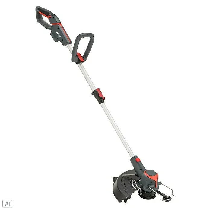 AL-KO 18V/36V Akku-Rasentrimmer GTD 1833 - 18 V, 2,5 Ah, Li-Ionen, 1 Akku, Schnittbreite Faden: 33 cm - Das Bild zeigt einen AL-KO Akku-Rasentrimmer, ein Gartengerät zum Trimmen von Rasenkanten und schwer zugänglichen Stellen im Garten.