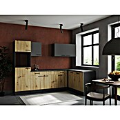 Respekta Olivia Winkelküche (Breite: 280 cm, Artisan Eiche Nachbildung/Grau, Ohne Elektrogeräte) | BAUHAUS