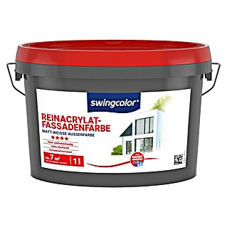 swingcolor Reinacrylat-Fassadenfarbe (Schneeweiß, 1 l)