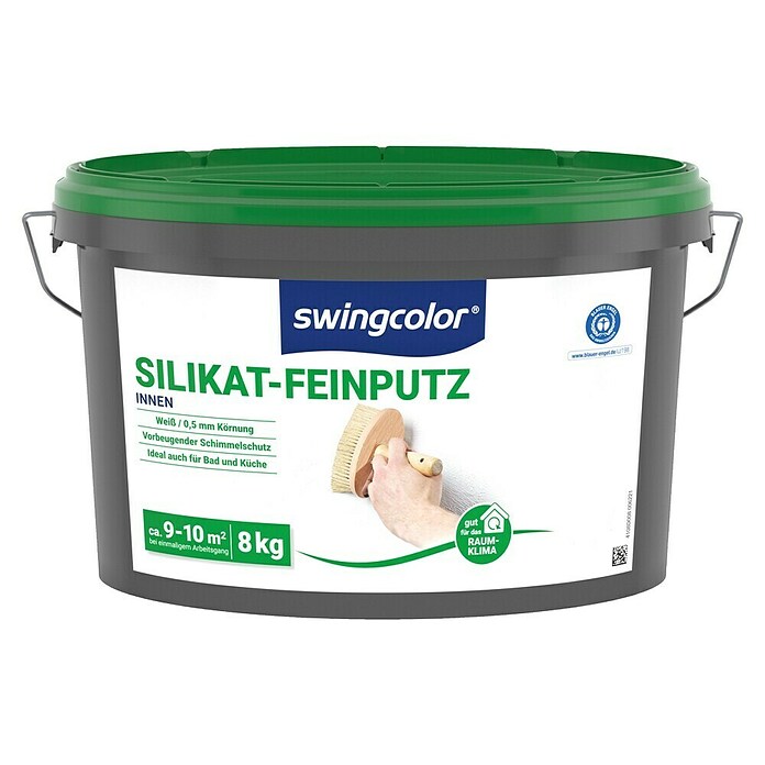 swingcolor Silikat-Feinputz (Weiß, 8 kg, Korngröße: 0,5 mm)