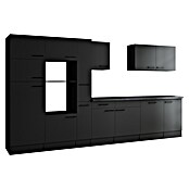 Respekta Olivia Küchenleerblock (Breite: 370 cm, Grau, Ohne Elektrogeräte, Schwarze Griffe) | BAUHAUS