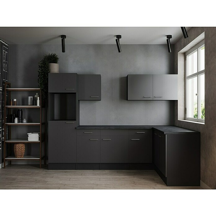 Respekta Olivia Winkelküche (Breite: 280 cm, Grau, Ohne Elektrogeräte) | BAUHAUS