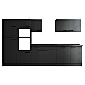 Respekta Olivia Küchenleerblock (Breite: 340 cm, Grau, Ohne Elektrogeräte, Schwarze Griffe) | BAUHAUS