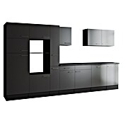 Respekta Olivia Küchenleerblock (Breite: 370 cm, Grau, Ohne Elektrogeräte, Silberne Griffe) | BAUHAUS