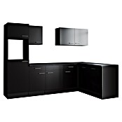 Respekta Olivia Winkelküche (Breite: 280 cm, Schwarz, Ohne Elektrogeräte) | BAUHAUS