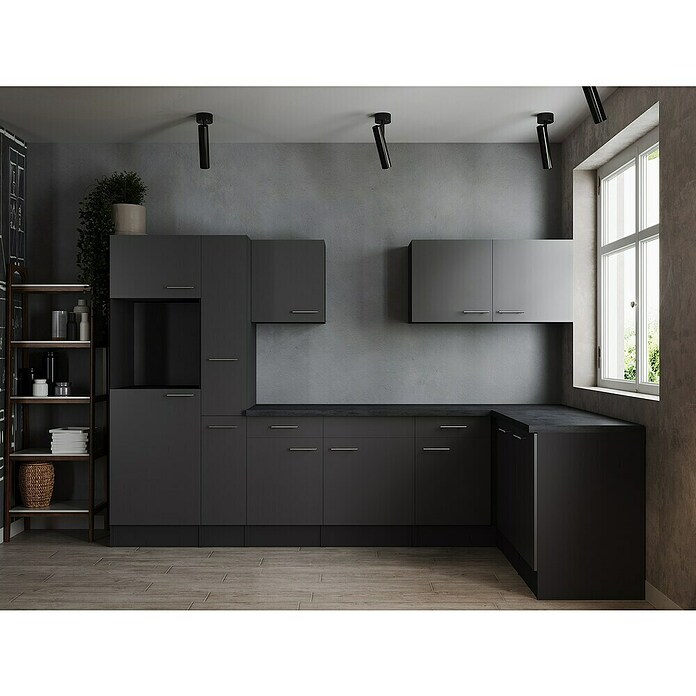 Respekta Olivia Winkelküche (Breite: 310 cm, Grau, Ohne Elektrogeräte) | BAUHAUS