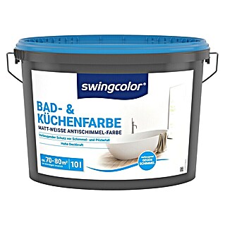 swingcolor Bad- & Küchenfarbe (Weiß, 10 l, Matt)
