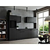 Respekta Olivia Küchenleerblock (Breite: 280 cm, Grau, Ohne Elektrogeräte, Schwarze Griffe) | BAUHAUS
