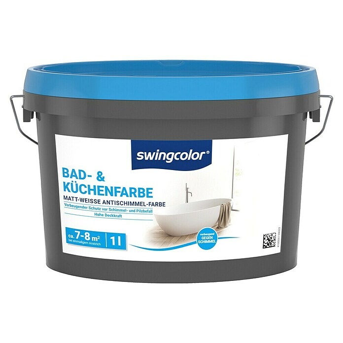 swingcolor Bad- & Küchenfarbe (Weiß, 1 l, Matt)