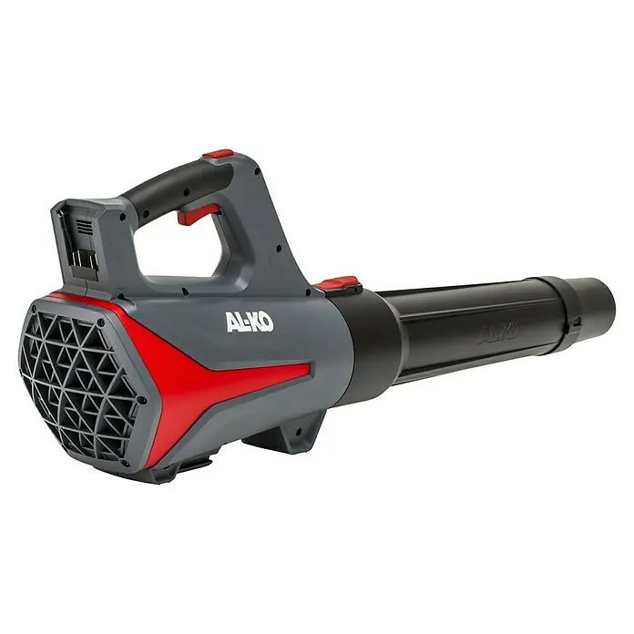 AL-KO 18V/36V Akku-Laubbläser LBD 1880 - Ohne Akku, Blasgeschwindigkeit: 152 km/h, Blasleistung: 700 m³/h - Akku-Laubbläser von AL-KO in Grau und Rot. Effizientes Gerät für die Gartenarbeit, um Laub schnell und einfach zu entfernen.