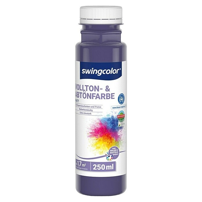 swingcolor Vollton- & Abtönfarbe (Violett, Matt, 250 ml, Konservierungsmittelfrei) | BAUHAUS