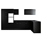 Respekta Olivia Winkelküche (Breite: 340 cm, Schwarz, Ohne Elektrogeräte) | BAUHAUS