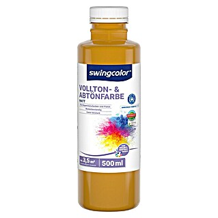 swingcolor Vollton- & Abtönfarbe (Ocker, Matt, 500 ml, Konservierungsmittelfrei)