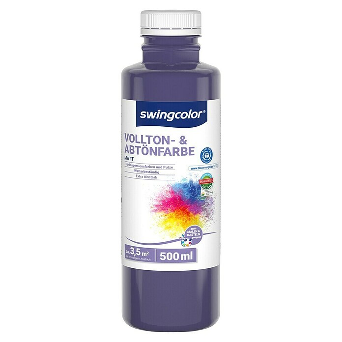 swingcolor Vollton- & Abtönfarbe (Violett, Matt, 500 ml, Konservierungsmittelfrei) | BAUHAUS
