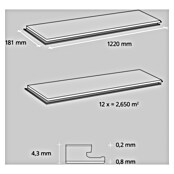 Podna vinilna obloga Rigid Solar  (Hrast Solar, Rustikalni pod, 1.220 x 182 x 4,3 mm) | BAUHAUS