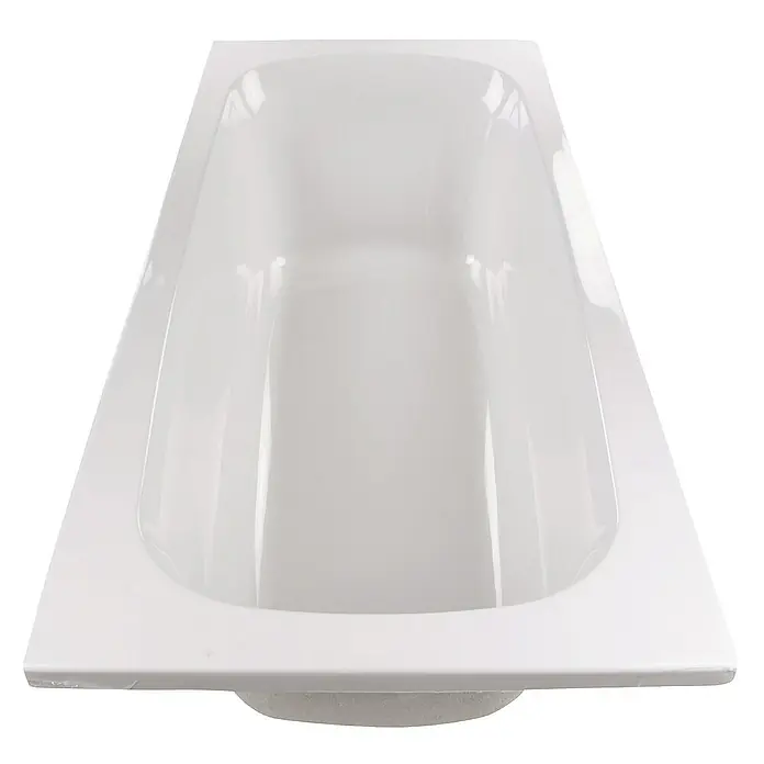 Calmwaters Badewanne Original - Sanitäracryl, Weiß - Eine elegante, rechteckige Badewanne in strahlendem Weiß, die zum Entspannen und Genießen einlädt. Die perfekte Ergänzung für jedes Badezimmer.