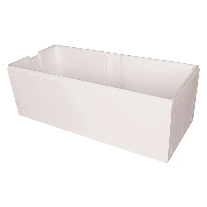 Calmwaters Badewanne Modern Select - Sanitäracryl, Weiß - Eine weiße Schublade aus Kunststoff, ideal für die Aufbewahrung im Haushalt oder Büro. Praktisch und leicht zu reinigen.