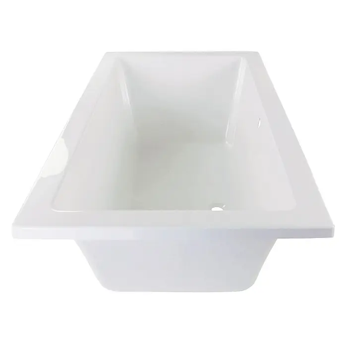 Calmwaters Badewanne Modern Square 2 - Sanitäracryl, Weiß - Weiße Badewanne aus Sanitärkeramik für entspannende Bäder im Badezimmer.