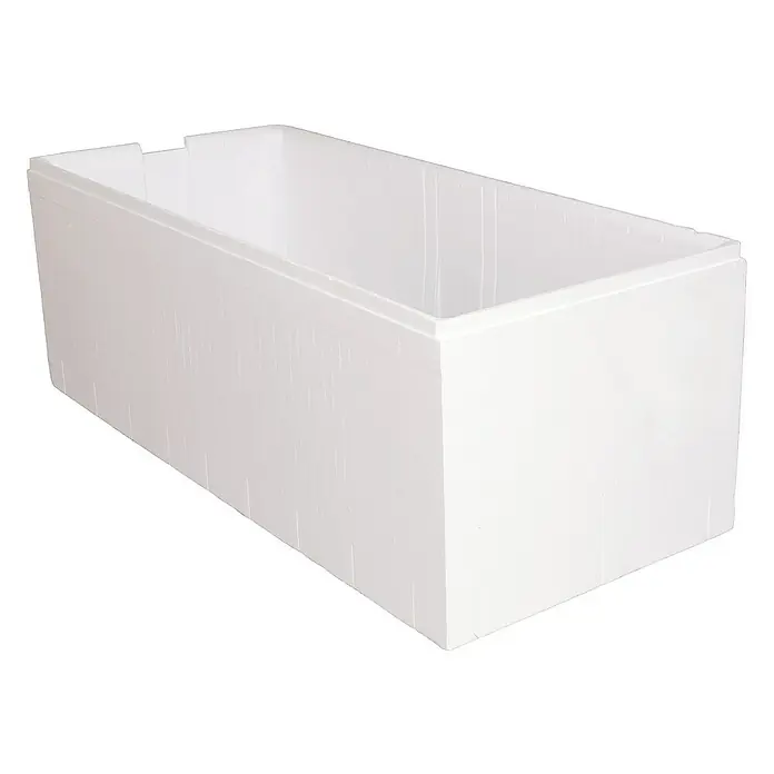 Calmwaters Badewanne Modern Square 2 - Sanitäracryl, Weiß - Weiße Styroporbox zur Isolierung von temperaturempfindlichen Produkten beim Transport und zur Lagerung.